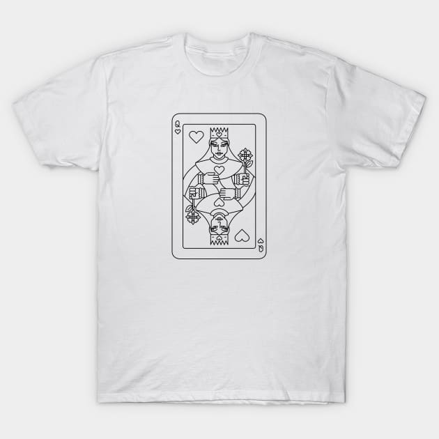Queen of heart T-Shirt by lime line